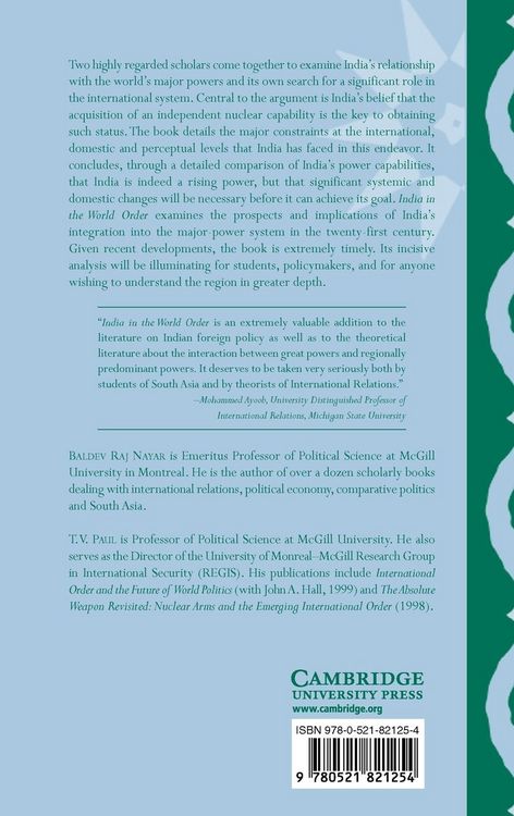 Produktbild: India in the World Order