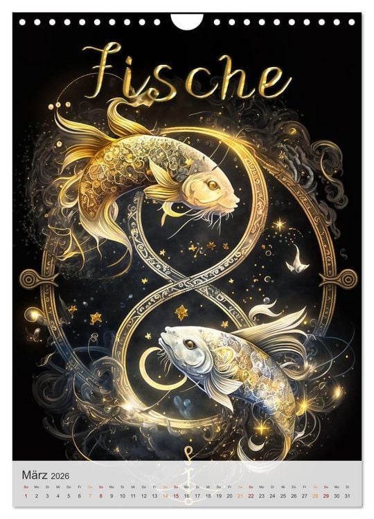 Produktbild: Fantasievolle Sternzeichen (Wandkalender 2026 DIN A4 hoch), CALVENDO Monatskalender