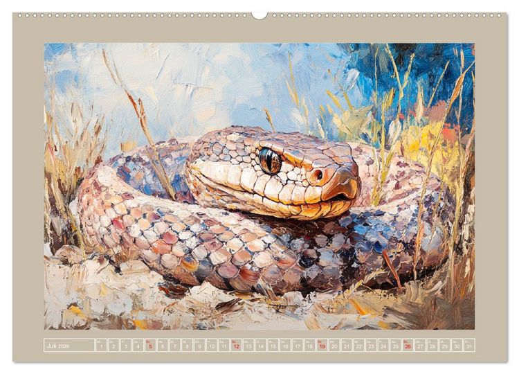 Produktbild: Wilde Sch&ouml;nheiten. Ein Jahr mit majest&auml;tischen Tieren (Wandkalender 2026 DIN A2 quer), CALVENDO Monatskalender