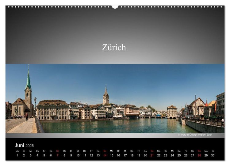 Produktbild: Panorama Schweiz (hochwertiger Premium Wandkalender 2026 DIN A2 quer), Kunstdruck in Hochglanz