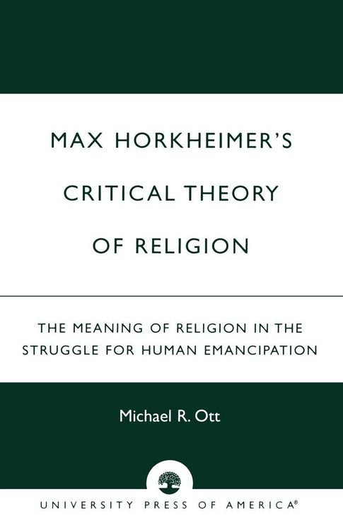 Produktbild: Max Horkheimer's Critical Theory of Religion