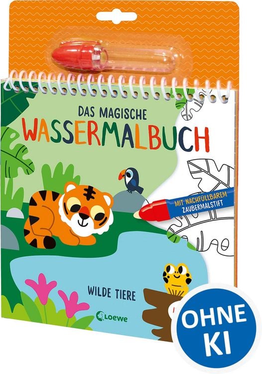 Produktbild: Das magische Wassermalbuch - Wilde Tiere