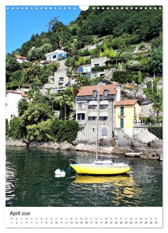 Produktbild: Traumhafter Lago Maggiore (Wandkalender 2026 DIN A3 hoch), CALVENDO Monatskalender