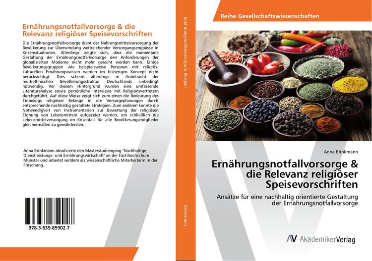 Produktbild: Ern&auml;hrungsnotfallvorsorge & die Relevanz religi&ouml;ser Speisevorschriften