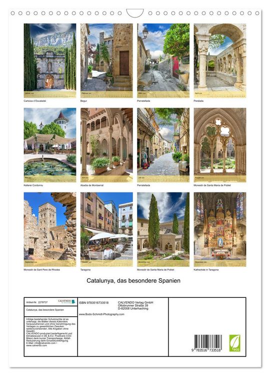Produktbild: Catalunya, das besondere Spanien (Wandkalender 2026 DIN A3 hoch), CALVENDO Monatskalender