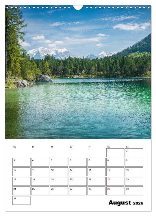 Produktbild: Traumhaftes Berchtesgadener Land (Wandkalender 2026 DIN A3 hoch), CALVENDO Monatskalender
