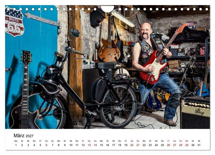 Produktbild: Echte M&auml;nner, coole Mopeds (Wandkalender 2027 DIN A4 quer), CALVENDO Monatskalender
