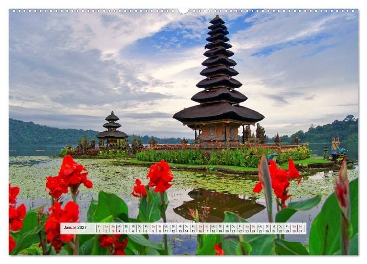 Produktbild: Bali - Faszination Indonesien (Wandkalender 2027 DIN A2 quer), CALVENDO Monatskalender