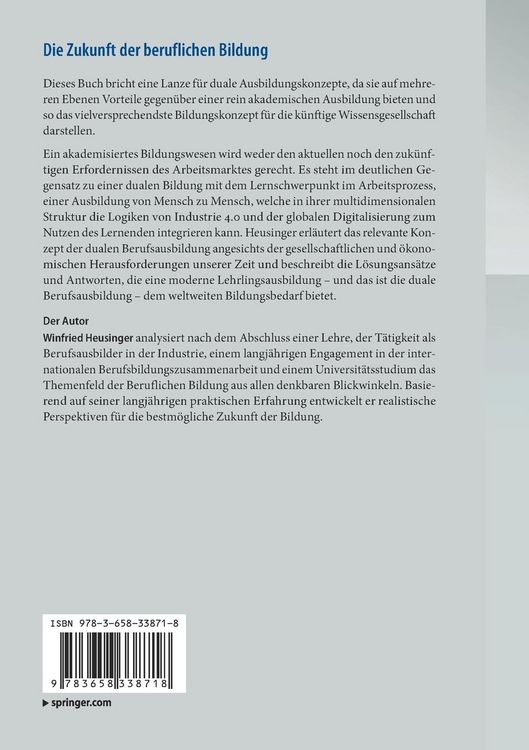 Produktbild: Die Zukunft der beruflichen Bildung