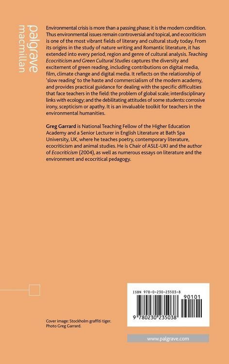 Produktbild: Teaching Ecocriticism and Green Cultural Studies