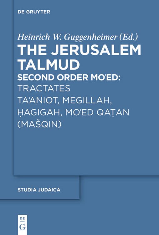 Produktbild: Tractates Ta'aniot, Megillah, Hagigah and Mo'ed Qatan (Ma&scaron;qin)
