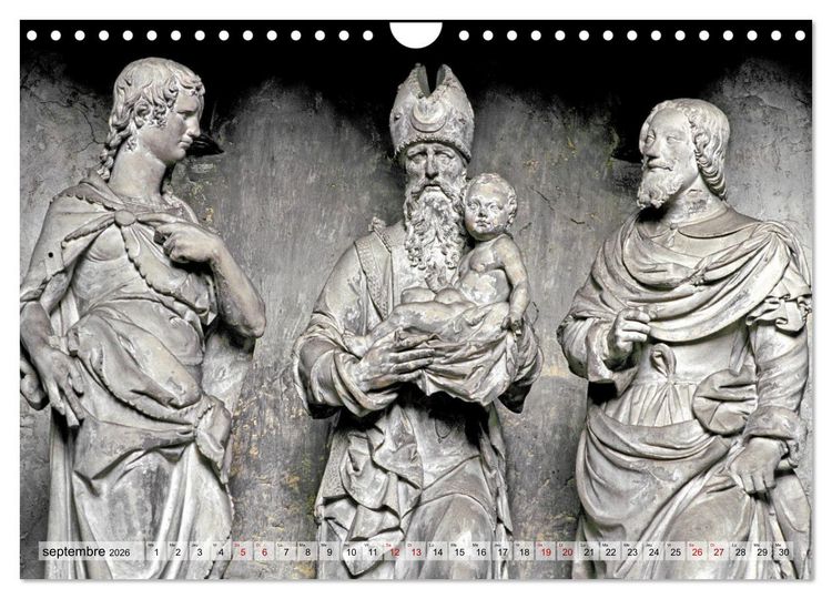 Produktbild: Lumi&egrave;re de cath&eacute;drale (Calendrier mural 2026 DIN A4 vertical), CALVENDO calendrier mensuel