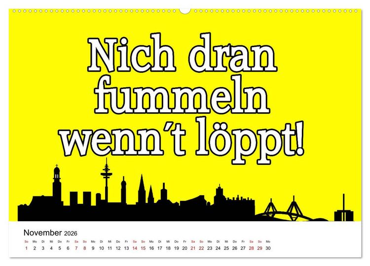 Produktbild: Hamburger Schnack (hochwertiger Premium Wandkalender 2026 DIN A2 quer), Kunstdruck in Hochglanz