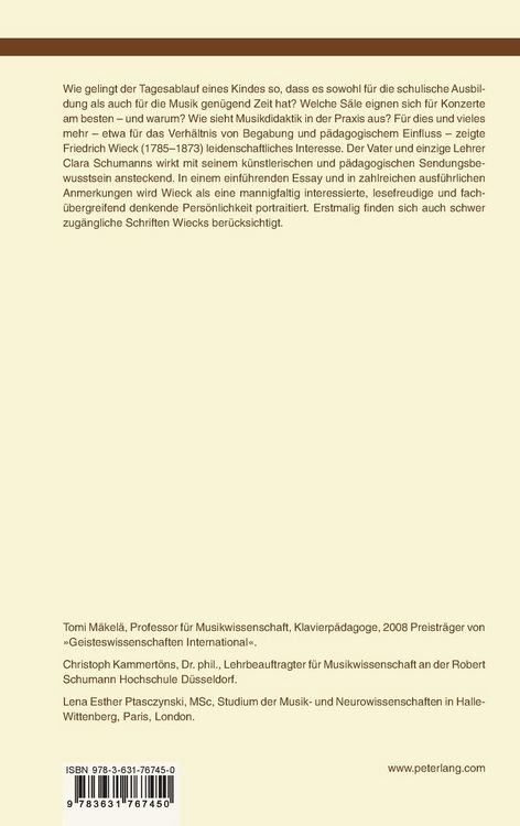 Produktbild: Friedrich Wieck &ndash; Gesammelte Schriften &uuml;ber Musik und Musiker