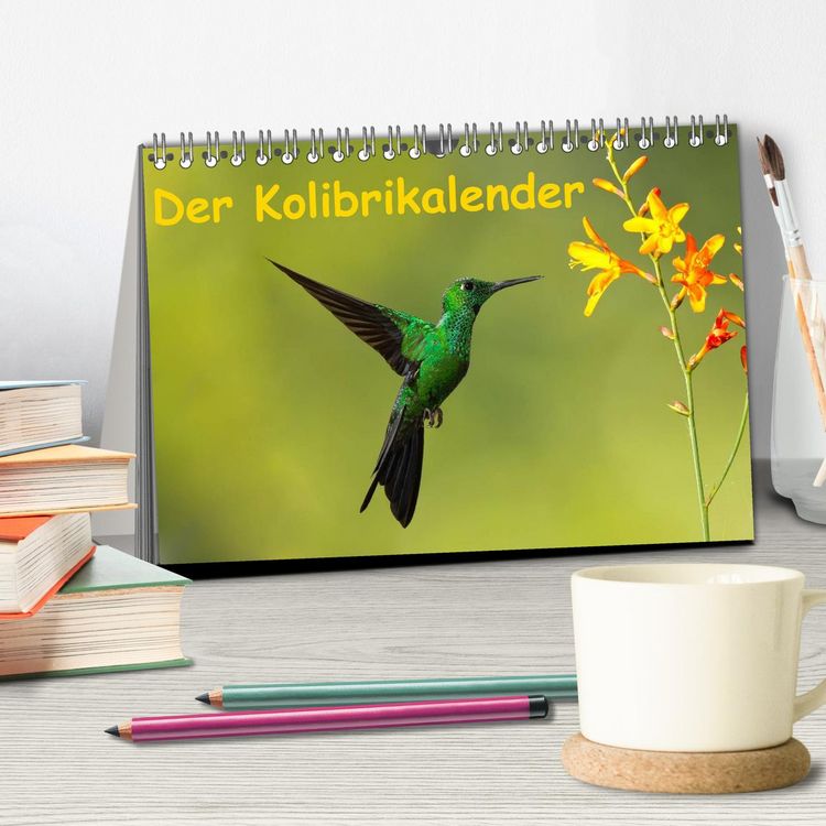 Produktbild: Der Kolibrikalender (Tischkalender 2026 DIN A5 quer), CALVENDO Monatskalender