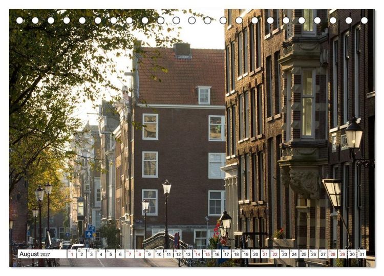 Produktbild: Amsterdam - Momente einer Reise (Tischkalender 2027 DIN A5 quer), CALVENDO Monatskalender