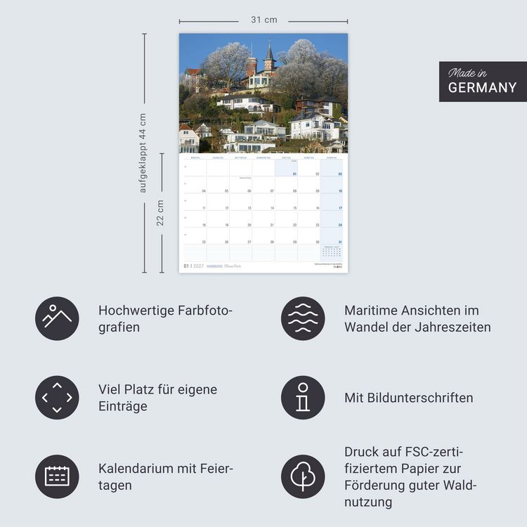 Produktbild: Hamburg &hellip;meine Perle Kalender 2027