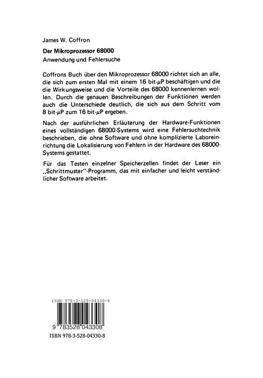 Produktbild: Der Mikroprozessor 68000