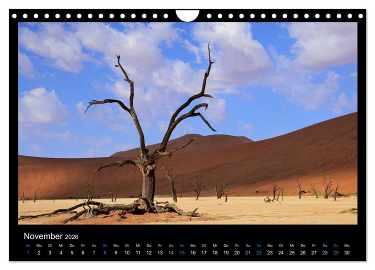 Produktbild: Namibia 2026 Farben der W&uuml;ste (Wandkalender 2026 DIN A4 quer), CALVENDO Monatskalender