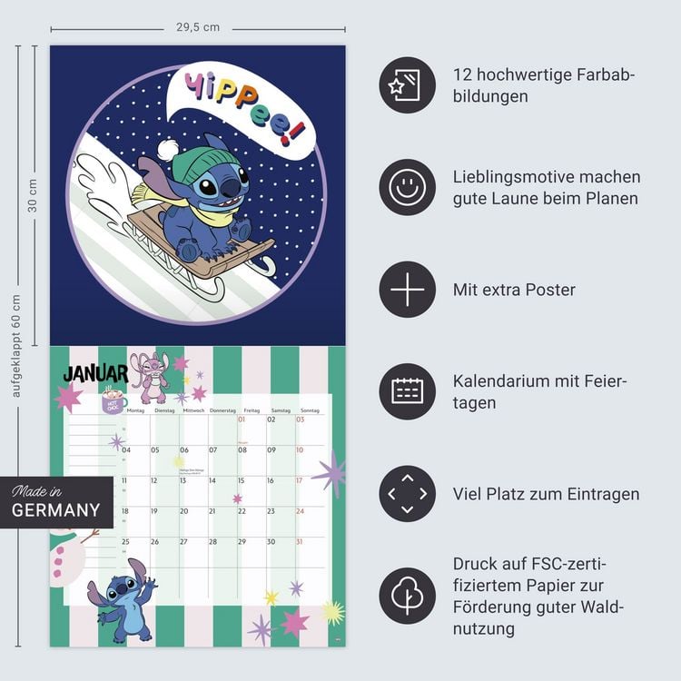 Produktbild: Stitch Broschurkalender 2027