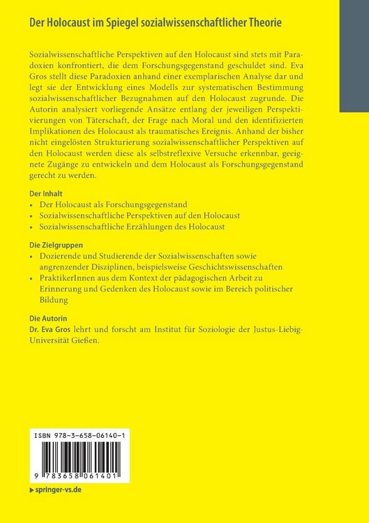 Produktbild: Der Holocaust im Spiegel sozialwissenschaftlicher Theorie