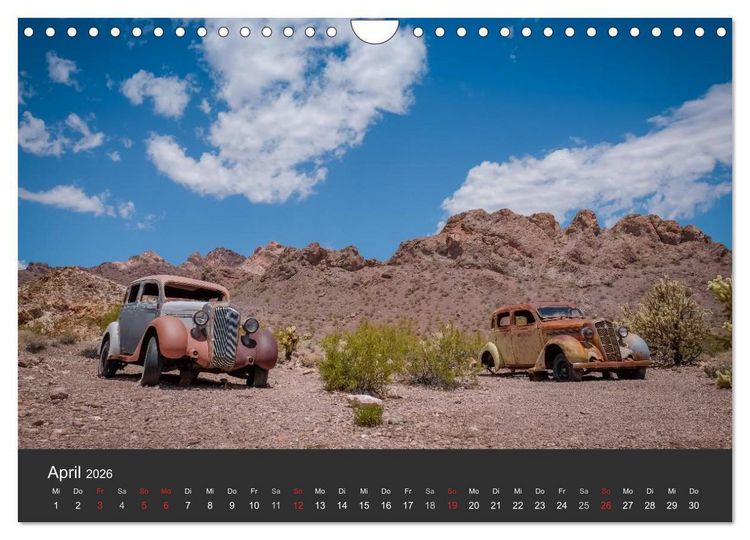 Produktbild: Vergessene Zeitzeugen entlang der Route 66 (Wandkalender 2026 DIN A4 quer), CALVENDO Monatskalender