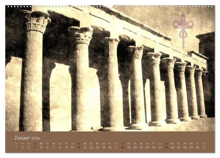 Produktbild: &Auml;gypten Nostalgie & Antike 2026 (Wandkalender 2026 DIN A2 quer), CALVENDO Monatskalender
