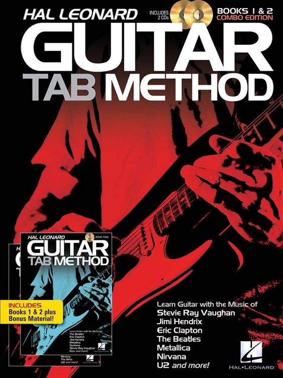 Produktbild: Hal Leonard Guitar Tab Method Books 1 and 2 Combo Edition Guitar Tablature Method with Online Audio Learn Riffs, Power Chords and Strumming Beginner to Early Intermediate Guitar