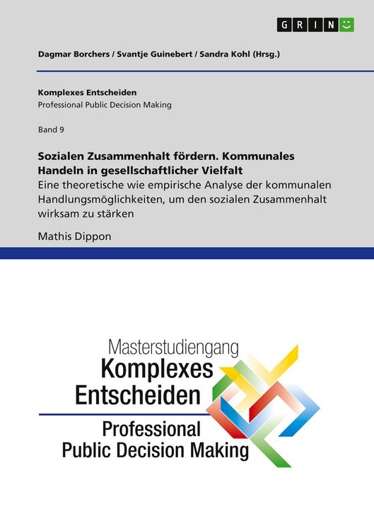 Produktbild: Sozialen Zusammenhalt f&ouml;rdern. Kommunales Handeln in gesellschaftlicher Vielfalt
