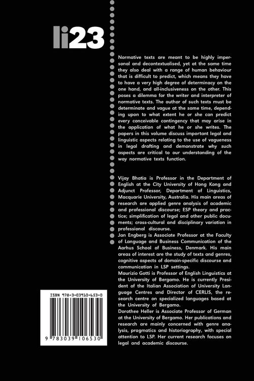 Produktbild: Vagueness in Normative Texts