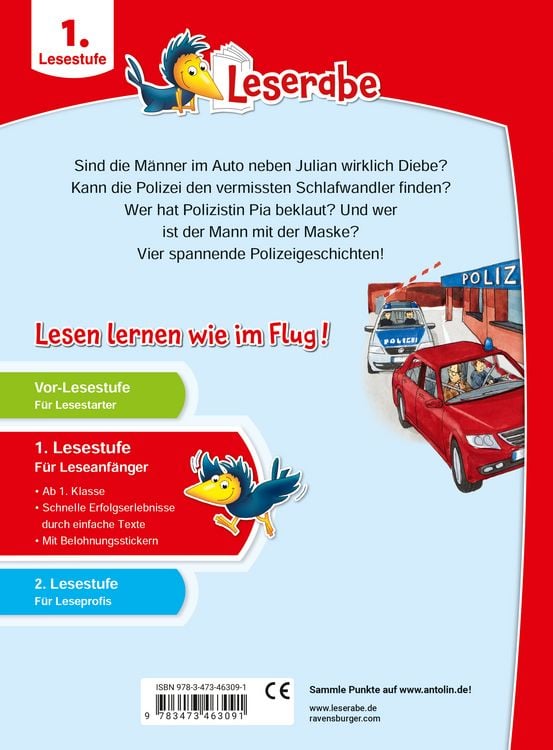 Produktbild: Leserabe 1. Lesestufe - Polizeigeschichten