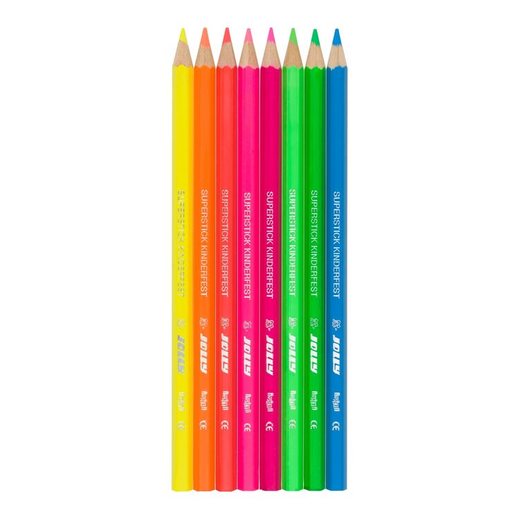 Produktbild: JOLLY Buntstifte Supersticks NEON, kinderfest, 8er Set