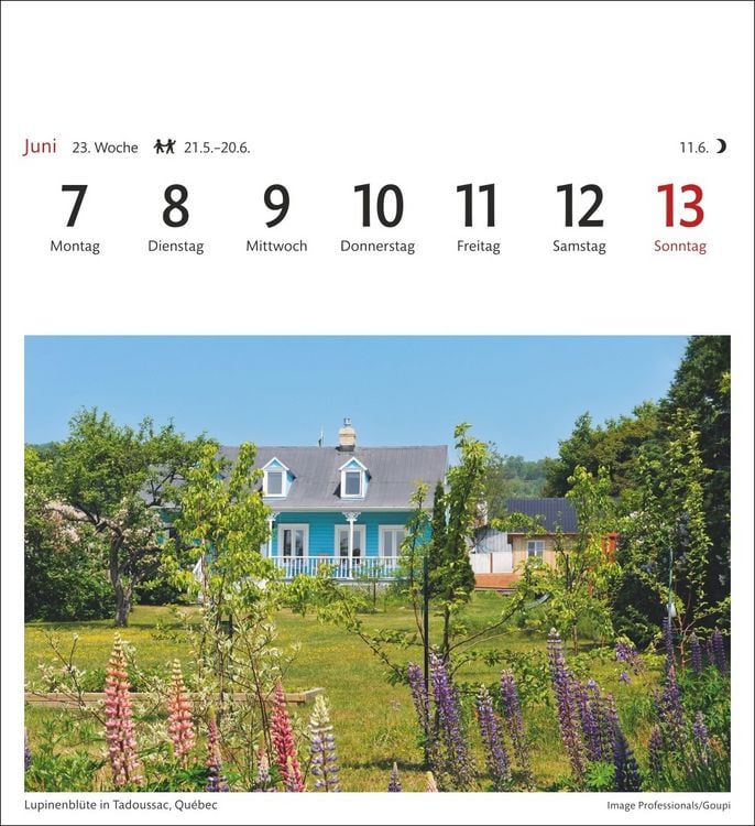 Produktbild: Kanada Sehnsuchtskalender 2027 - Wochenkalender mit 53 Postkarten