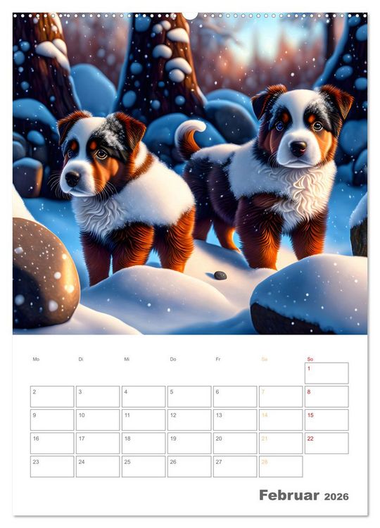 Produktbild: Liebenswerte Hunde und Katzen (hochwertiger Premium Wandkalender 2026 DIN A2 hoch), Kunstdruck in Hochglanz