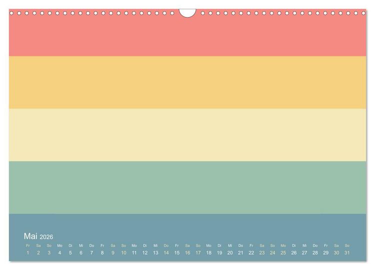 Produktbild: 70er Jahre Bastelkalender - DIY Kreativ-Kalender zum Selbstgestalten (Wandkalender 2026 DIN A3 quer), CALVENDO Monatskalender