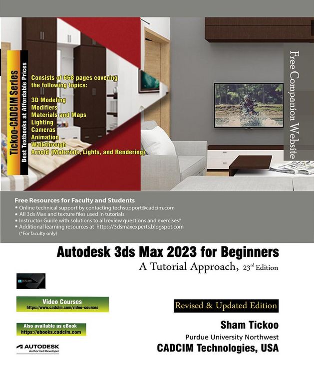 Produktbild: Autodesk 3ds Max 2023 for Beginners: A Tutorial Approach, 23rd Edition
