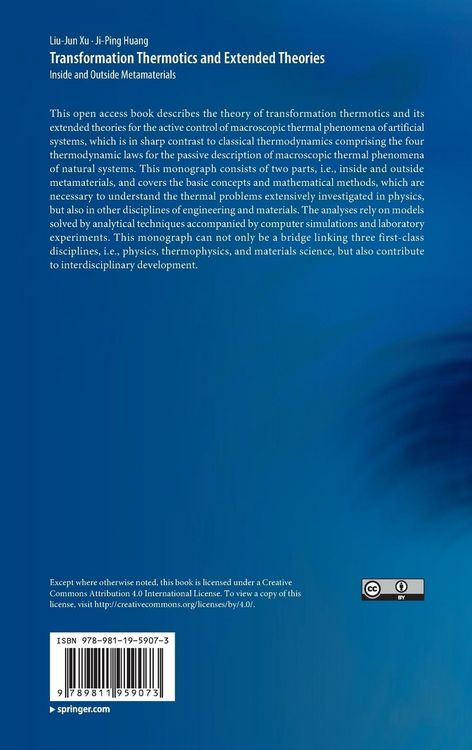 Produktbild: Transformation Thermotics and Extended Theories