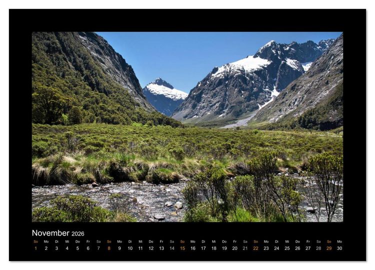 Produktbild: Neuseeland - Wunderwelt der Natur (Wandkalender 2026 DIN A4 quer), CALVENDO Monatskalender