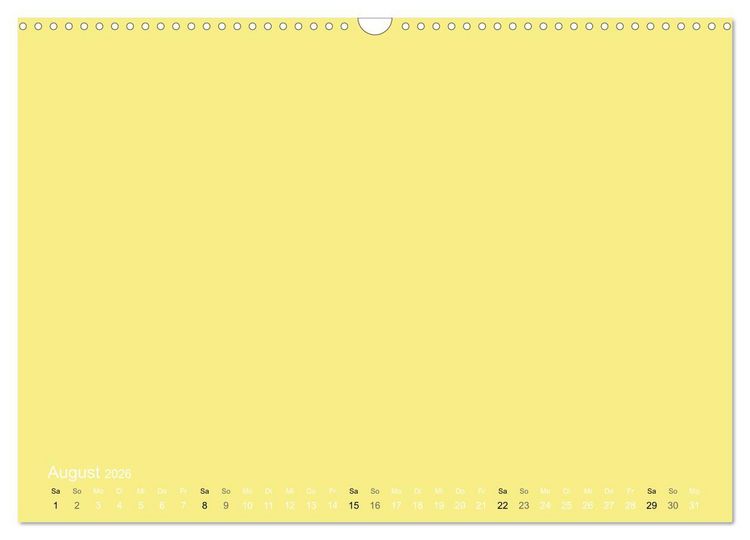 Produktbild: Bastelkalender - Gelb (Wandkalender 2026 DIN A3 quer), CALVENDO Monatskalender