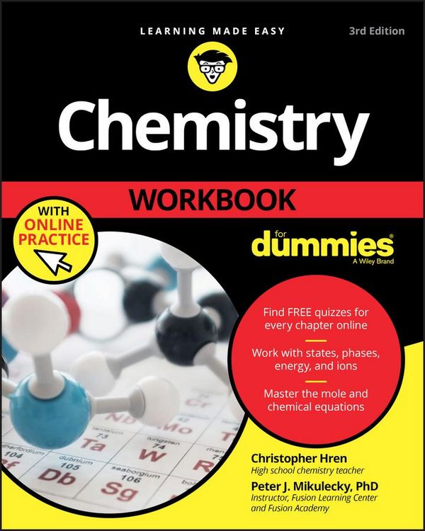 Produktbild: Chemistry Workbook For Dummies with Online Practice