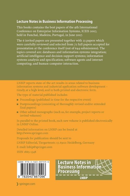 Produktbild: Enterprise Information Systems