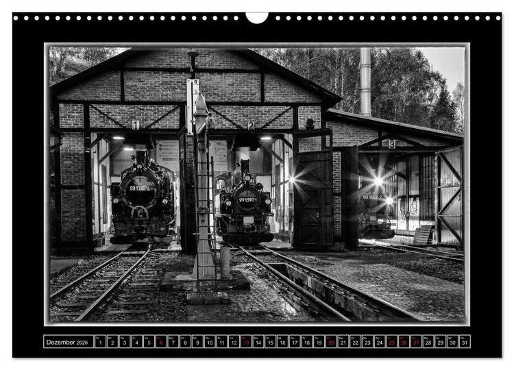 Produktbild: Unter Dampf - Mit der Pre&szlig;nitztalbahn durchs Erzgebirge (Wandkalender 2026 DIN A3 quer), CALVENDO Monatskalender