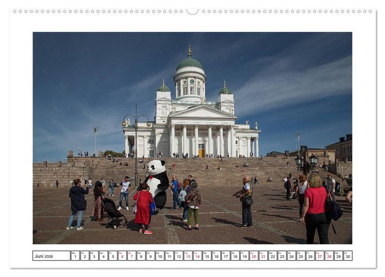 Produktbild: Helsinki - Die wei&szlig;e Stadt des Nordens (Wandkalender 2026 DIN A2 quer), CALVENDO Monatskalender