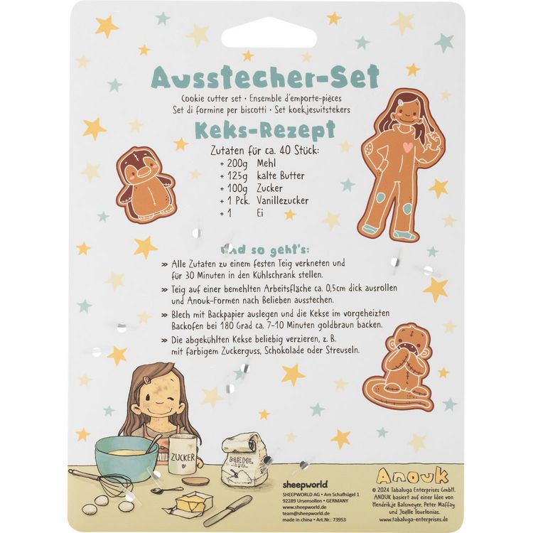 Produktbild: Ausstecher Set Motiv 'Anouk'