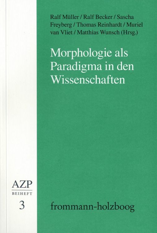 Produktbild: Morphologie als Paradigma in den Wissenschaften