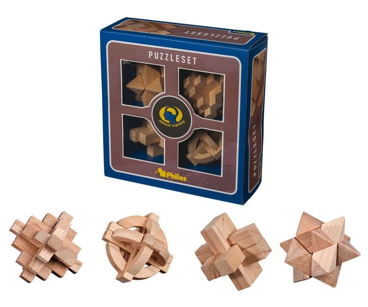 Produktbild: Puzzleset Nummer Zwei, Buche, 4 Puzzlespiele