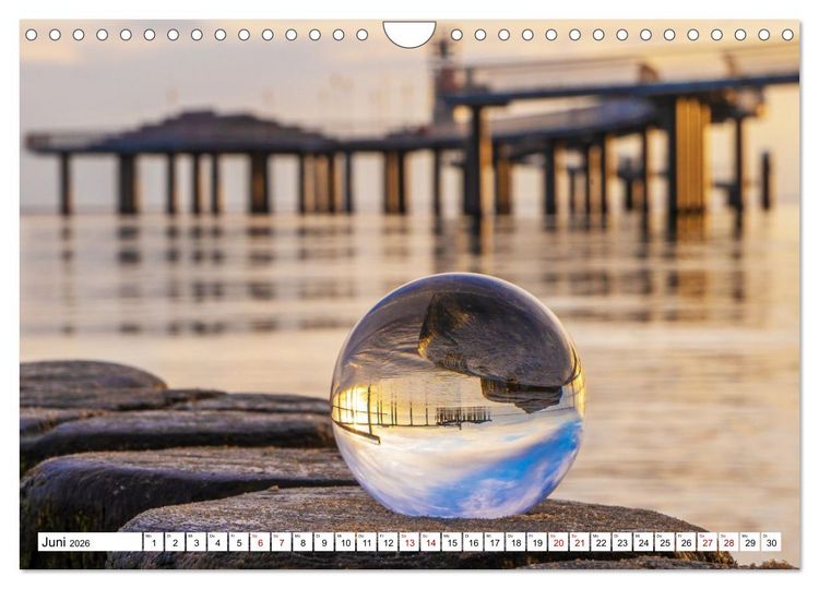 Produktbild: Lensball-Fotografie am Meer (Wandkalender 2026 DIN A4 quer), CALVENDO Monatskalender