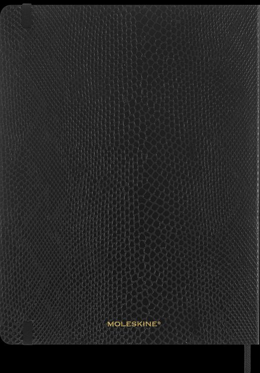Produktbild: Moleskine Vegea Boa Notizbuch, XL, liniert, weicher Einband, schwarz, in Box