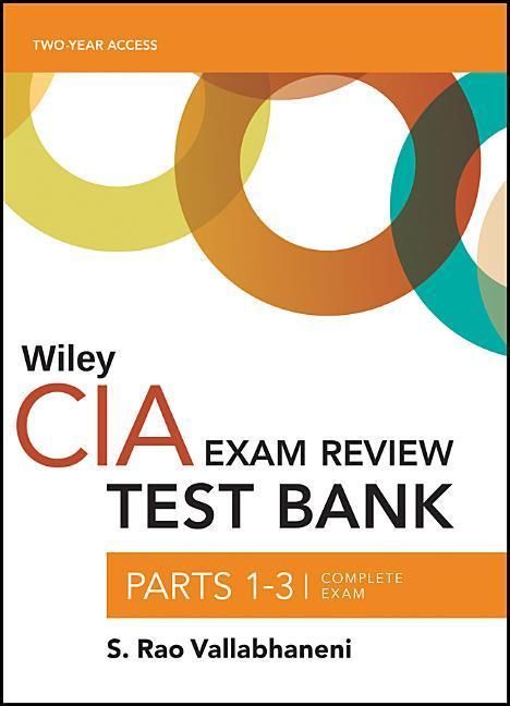 Produktbild: Vallabhaneni, S: Wiley CIAexcel Exam Review Test Bank 2019: