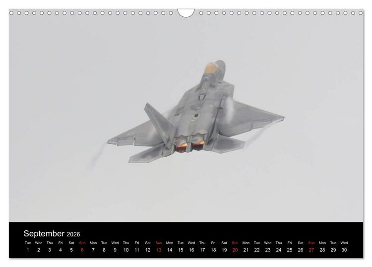 Produktbild: Lockheed Martin F-22A Raptor (Wall Calendar 2026 DIN A3 landscape), CALVENDO 12 Month Wall Calendar